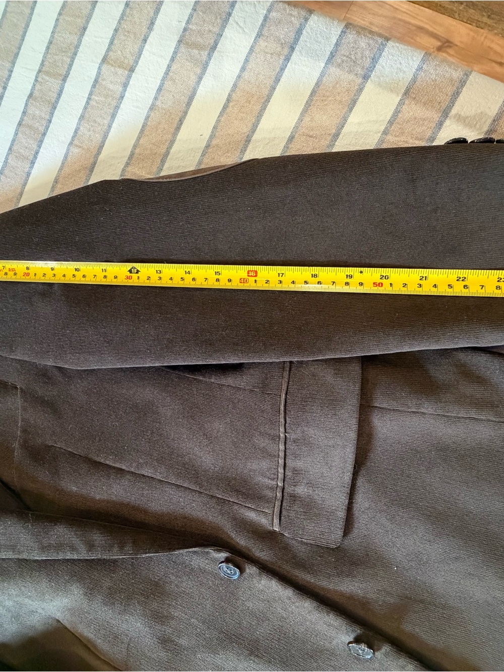 Lauren Ralph Lauren Brown Corduroy Blazer with Tan Elbow Patches - Picture 4 of 16